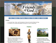 Tablet Screenshot of friendsofgod.org
